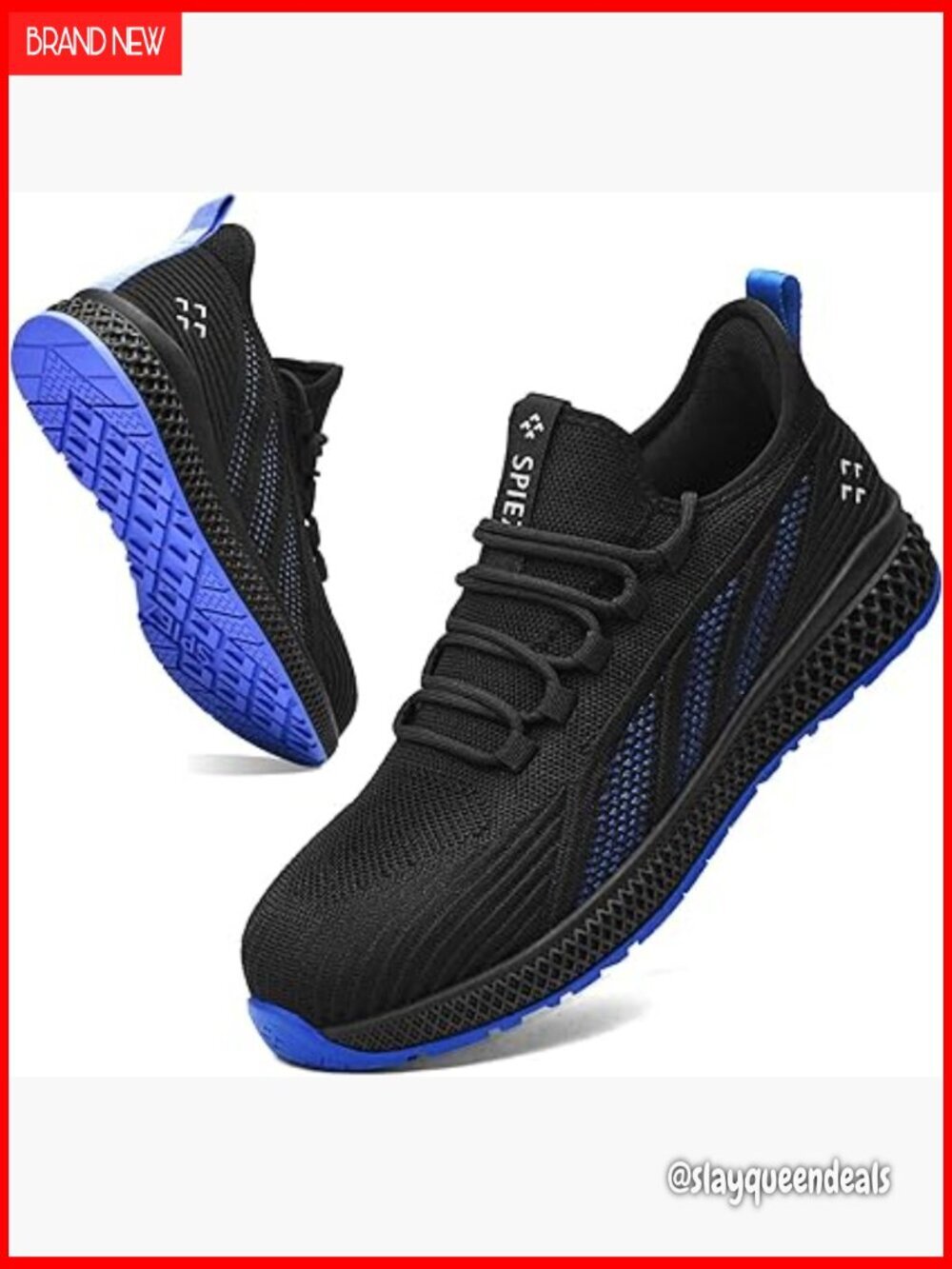 Composite Toe Safety Sneakers Slip-On Non-Slip Work Shoes Lightweight
